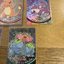 Pokemon Vintage Holo Topps Blue And Black Rainbow Charmander Venusaur Lot - Image 3