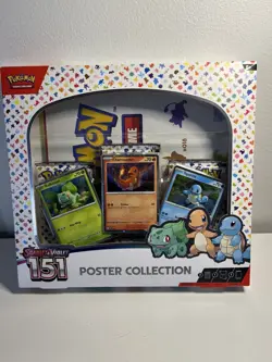 Pokemon TCG - Scarlet & Violet 151 Poster Collection Box - Booster Packs Cards - Image 1
