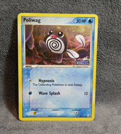 Poliwag 67/115 EX Unseen Forces Reverse Holo Common English Basic HP/DMG Creases - Image 1