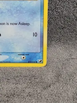 Poliwag 67/115 EX Unseen Forces Reverse Holo Common English Basic HP/DMG Creases - Image 4