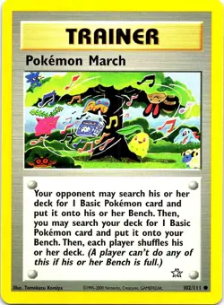 Pokemon March 102/111 Common Neo Genesis Pokemon Unlimited Near Mint - Image 1