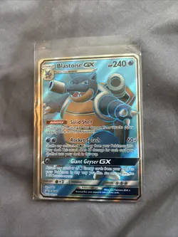 Pokemon TCG Blastoise GX Holo Ultra Rare SM189 Promo 2019 Foil - Image 1