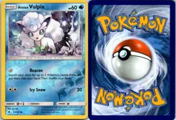 Alolan Vulpix 21/145 Guardians Rising Pokemon TCG Reverse Holo C NM - Image 3