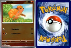 Vulpix 019/132 Mega Evolution Pokemon TCG Reverse Holo C NM - Image 3
