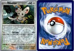 Minccino 075/086 Black Bolt Pokemon TCG Reverse Holo C NM - Image 3