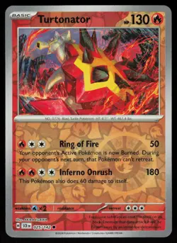 Turtonator 25/142 Common Stellar Crown Pokemon Reverse Holo Near Mint - Image 1