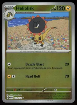 Heliolisk 053/132 Common Mega Evolution Pokemon Reverse Holo Near Mint - Image 1