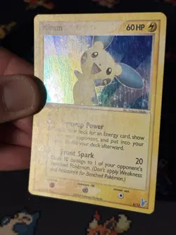 Pokemon Cards Minun 6/12 Holo Deck Exclusive Promo - (LP) *SWIRL* - Image 3
