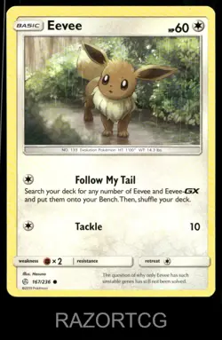EEVEE 167/236 C COSMIC ECLIPSE POKEMON NM/M - Image 1