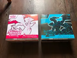 Pokemon Center Black Bolt & White Flare Elite Trainer Box ETB Lot Of 2 PC ETB - Image 1