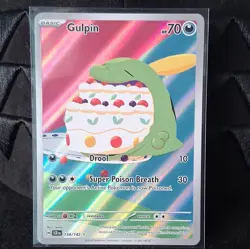 The Pokemon Company Gulpin 154/142 SV07 Stellar Crown Illustration Rare Holo EN - Image 1