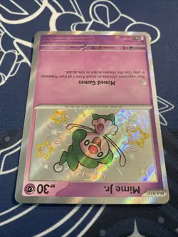 Mime Jr. 157/091 - Shiny Rare SV: Paldean Fates Pokemon TCG PAF NM - Image 2