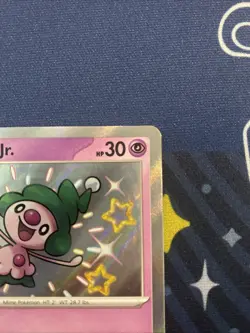 Mime Jr. 157/091 - Shiny Rare SV: Paldean Fates Pokemon TCG PAF NM - Image 4