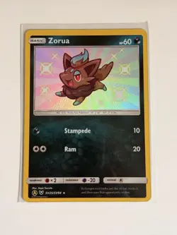 Zorua SV25/SV94 Hidden Fates Shiny Vault Holo Rare Pokemon TCG - Image 1