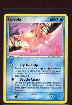Corsola Non-Holo 2005 Pokemon Card 37/115 EX Unseen Forces Set NM/M - Image 1