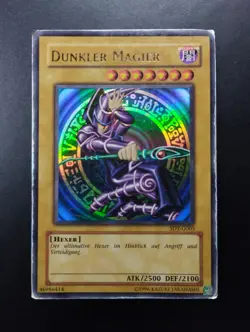 YUGIOH 2003 | DARK MAGICIAN | SDY-G005 | OLD PRINT GERMAN | GOOD - VG (PLAYED) - Image 1