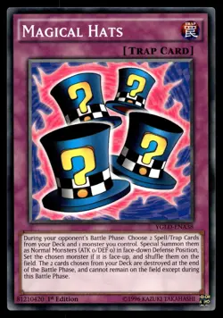 MAGICAL HATS YGLD-ENA38 COMMON YUGI'S LEGENDARY DECKS YU-GI-OH - Image 1