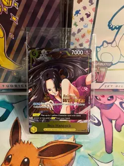 One Piece Card Game Boa Hancock Pre-Release Event Winner P-115 Near Mint Sealed - Image 3