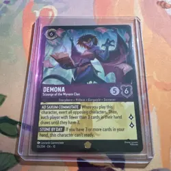 Disney Lorcana Demona - Scourge of the Wyvern Clan Legendary Cold Foil 55/204 - Image 1