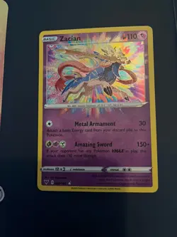 Pokemon TCG Amazing Rare Zacian Holo Card 082/185 Vivid Voltage - Image 1