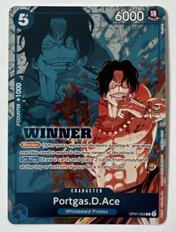 Portgas.D.Ace (Winner Pack 2024 Oct-Dec) OP07-053 R Foil One Piece Promo Card NM - Image 1