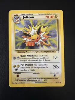 Pokemon TCG Holo Jolteon Legendary Collection Card 14/110 - Image 1
