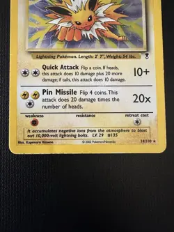 Pokemon TCG Holo Jolteon Legendary Collection Card 14/110 - Image 2