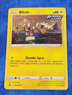 INSANE SWIRL Pokemon Blitzle SWSH173 Sword & Shield Promo Cards Holo - Image 1