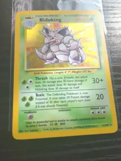 Vintage Pokemon Card - Nidoking Base Set Unlimited 11/102 1999 Holo Rare #1 - Image 1