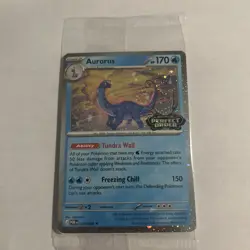 Pokemon Aurorus Perfect Order STAMPED Promo Cosmos Holo Card #24 SEALED 🦕 - Image 1