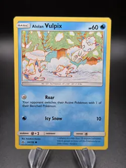 Alolan Vulpix Common 30/156 2018 SM Ultra Prism Pokemon Card Tomokazu Komiya NM- - Image 1