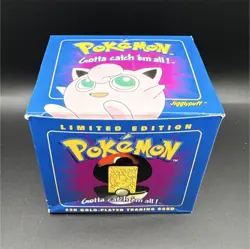 Pokemon Limited Edition Jigglypuff 23K Gold-Plated Trading Card in Box - Image 1