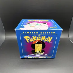 Pokemon Limited Edition Jigglypuff 23K Gold-Plated Trading Card in Box - Image 2