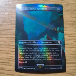 Wizards of the Coast Anduril, Narsil Reforged 0491 LTC Rare Foil MTG Card - Image 2