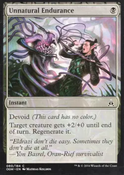UNNATURAL ENDURANCE 080/184 OATH OF THE GATEWATCH MTG MAGIC NM - Image 1