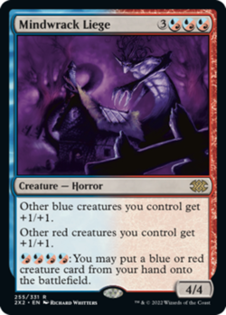 x1 Mindwrack Liege - Foil R MTG Double Masters 2022 M/NM, English - Image 1