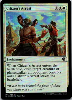 Magic the Gathering Foil Citizen's Arrest Dominaria United MTG Free Shipping! - Image 1
