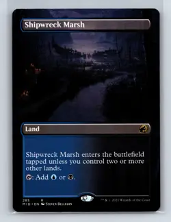 Innistrad: Midnight Hunt #285 Shipwreck Marsh (Borderless) - Image 1