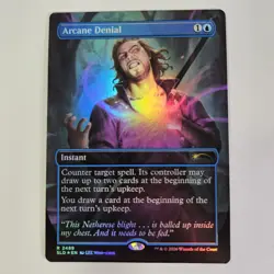 Arcane Denial Foil Secret Lair X Dungeons & Dragons: Gale's Ambition MTG DND SLD - Image 1