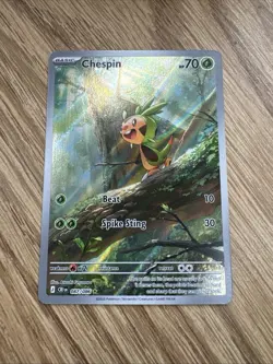 Chespin 087/086 Illustration Rare IR Pokemon Chaos Rising NM - Image 1