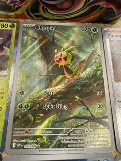 Chespin 087/086 Illustration Rare IR Pokemon Chaos Rising NM - Image 2