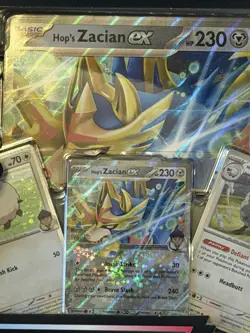 *New/Sealed Pokemon TCG Hop’s Zacian ex Box - 4 Boosters - 3 Foils - 1 Oversized - Image 2