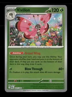 Vivillon 009/088 Perfect Order Reverse Holo NM/M Pokemon - Image 1
