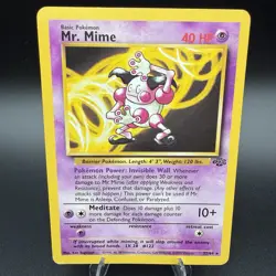 Mr. Mime 22/64 1999 Jungle Set Unlimited Non Holo LP Pokemon TCG WOTC Vintage - Image 1