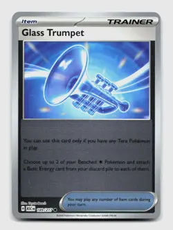 Glass Trumpet 189/217 Common ASC Ascended Heroes Pokemon Reverse Holo NM/M - Image 1