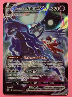 Pokemon TCG Shadow Rider Calyrex VMAX Ultra Rare - Astral Radiance TG18/TG30 - Image 1