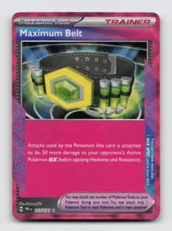 Maximum Belt 117/131 PRE Prismatic Evolutions Holo Pokemon Holo NM/M - Image 1