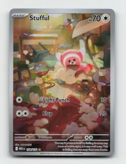 Stufful 154/132 Illustration Rare MEG Mega Evolution Pokemon Holo Near Mint - Image 1