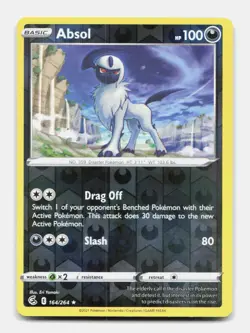 Absol 164/264 Rare FST Fusion Strike Pokemon Reverse Holo NM/M - Image 1