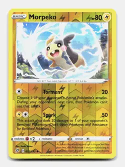 Morpeko 073/192 Uncommon RCL Rebel Clash Pokemon Reverse Holo NM/M - Image 1